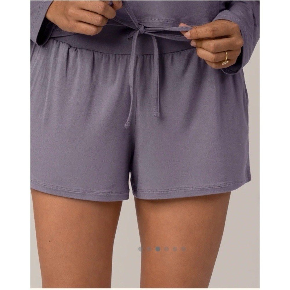 Kindred Bravely Size M 2 Pair Aria Bamboo Casual Lounge Shorts Granite & Redwood